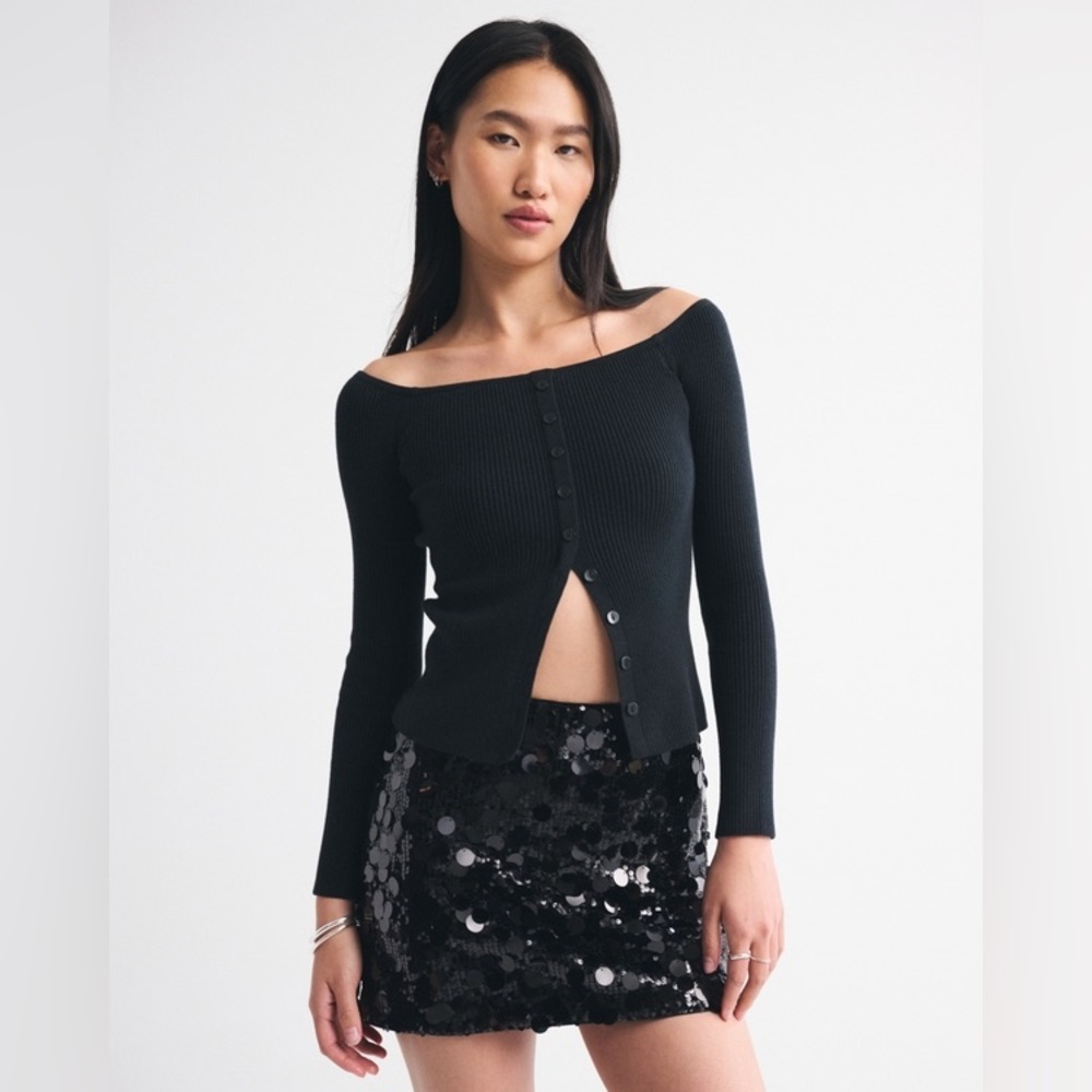 Abercrombie & Fitch Scarlett Sequin Mini Skort